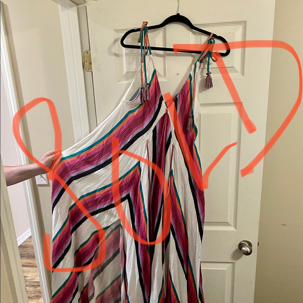 Free People boho maxi dress, multicolor